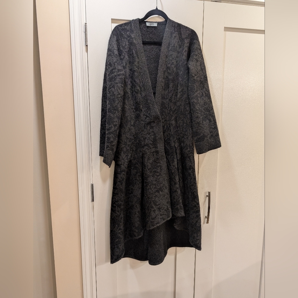 Italian Knitwear "She's So" Fitted Long Cardigan,65% Wool,35% Superfine Alpaca